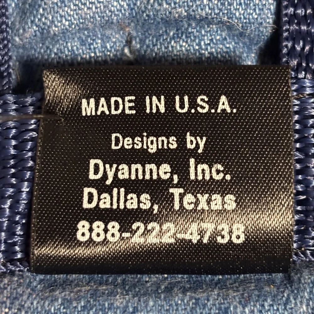 Pet Pouch for small dog blue made in USA steam cleaned